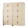 Armário de Armazenamento Espessado Armário de Sapatos Dobrável Doméstico Armário de Armazenamento de Roupas para Quarto Armário de Armazenamento de Lanches Móvel para Sala de Estar