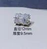 Accesorios de Cristal de Alta Retención de Color de 14K Zirconia Cuentas Espaciadoras de Agujero Grande Pulsera DIY Hecha a Mano Pulsera Accesorios de Perlas Joyería con Cuentas