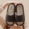 Pantuflas de Lino para Hombre, Uso en Interiores del Hogar, Antideslizantes, Antiolor, Silenciosas, Tejido de Algodón y Lino, Pantuflas de Lino para Mujer de Cuatro Estaciones de Verano