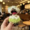 Muñeca de Cáscara de Fruta Producto Terminado, Colgante Carrillón de Viento de Cáscara de Fruta, Muñeca de Vaina de Frijol Artesanía Terminada, Colgante Hecho a Mano Lindo-Feo