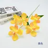 Flores Artificiales de Seda para Decoración de Salón de Bodas, Arreglos Florales, Decoración del Hogar, Flores Falsas, Tallo Único de Orquídea Phalaenopsis Impreso en 3D con 5 Flores