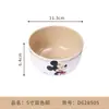 Set de Vajilla Infantil Mickey y Minnie con Asa Tazón para Comida de Bebé Melamina Madre y Bebé Plato con Compartimentos Cuchara Linda