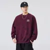 Marca de alta qualidade e tendência, moletom estampado popular para homens, nova coleção outono/inverno 2026, corte solto, tamanhos grandes, blusa casual de manga longa