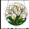 Nova Decoração de Janela Pendurada Captadora de Luz de Quebra-Cabeça Acrílico da Amazon, Cena Colorida do Rio Moonlight, Decoração de Janela de Jardim 8