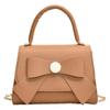 Bolso con Detalle de Lazo Bolso Tote de Gran Capacidad 2023 Nuevo Estilo Bolso de Hombro de Moda Estilo Extranjero Bolso Cuadrado Pequeño