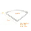 Molde para hornear de acero inoxidable 304 con forma de abanico de 4 puntas con agujero, aro de tarta de cuero para tarta mousse francesa con anillo de mousse 2 cm más alto