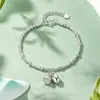 Pulseira Duas Vidas de Alegria para Mulheres Prata Esterlina S925 Conjunto Luxo Leve Nicho Pulseira de Cinco Flores Presente de Dia dos Namorados Aniversário para Namorada