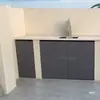Puertas de gabinete de aleación de aluminio para patio, puertas de gabinete para exteriores, puertas de rejilla metálica impermeables para exteriores, puertas de persiana, arte de aluminio