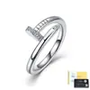 Anillo de Plata de Ley S925 con Moissanita Abierto Ajustable Retorcido Piedra Incrustada Anillo para Dedo Anillo Simple Versátil Europeo Americano Fuente de Fábrica