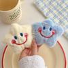 Colorido Smiley Estrella de Cinco Puntas Peluche Accesorios Muñeca Broche Diy Colgante de Bolsa Lindo Corazón de Niña Estilo Ins Colgante
