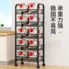 Rack de armazenamento de cozinha Rack de armazenamento doméstico Piso Suprimentos multicamadas Daquan Trolley Cesta de vegetais multifuncional
