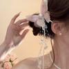 Fino como las alas de cigarra electrónico mariposa pasador accesorios para el cabello súper hada Mori retro malla decoración para selfies dulce niña tocado pasador