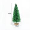 Árvore de Natal de Mesa Transfronteiriça, Mini Árvore de Natal Verde com Neve em Sisal, Decoração de Natal Pinheiro Artificial