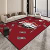 Tapete Moderno Urso Violento Estilo Ins Sala de Estar Mesa de Centro Quarto Tapete de Veludo Cristal Completo Absorve Água, Antiderrapante e Fácil de Limpar