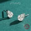 Pendientes de plata de ley s925 con forma de gota de diamantes para mujer, ligeros, de lujo y estilo sencillo, regalo para novia.