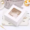 Caixa de Embalagem para Cupcake 24612 Peças Forminha de Papel Chiffon para Cupcake Pequeno Doce Muffin Caixa Portátil para Levar