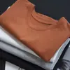 ¡Gran ajuste del fabricante! Camiseta Básica de Manga Corta, Cuello Redondo, Hombro Normal, Algodón Puro, Color Sólido Elegante, Top Corto para Mujer, Nuevo para Primavera y Verano