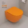 Vaso Sanitário de Parede Fosco Criativo Colorido Preto Rosa Amarelo Azul Verde Cinza Suspenso na Parede Vaso Sanitário Embutido