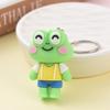 Llavero creativo lindo de rana de ojos saltones descompresión famoso en Internet para amantes de hombres y mujeres, llavero de personalidad, colgante para mochila escolar