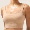 Sujetador Deportivo de Alta Intensidad a Prueba de Golpes con Hermosa Espalda y Push-Up para Pechos Grandes para Mujer Chaleco Deportivo de Yoga con Hilo