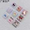 Accesorio para el Cabello Correa de Reloj Mini de 1.4 cm Imagen de Dibujos Animados Etiqueta Tejida Pequeña Etiqueta de Tela Hecho a Mano DIY Goma para el Cabello Banda Elástica Pegatina Decorativa