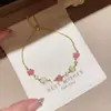Pulseira Flor de Zircônia em Acetato, Pulseira de Luxo Leve de Nicho de Alta Qualidade, Joia de Moda Versátil Exquisita Transfronteiriça Europeia e Americana