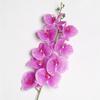Flor artificial 9 cabeças rolo núcleo phalaenopsis orquídea nórdica decoração para casa flor de casamento ornamento fotográfico flor falsa
