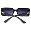 Gafas de sol cuadradas europeas y americanas al por mayor para mujer, para conducir y viajar, que realzan el rostro, Visera solar pequeña con forma cóncava, Gafas de sol con protección solar para hombre