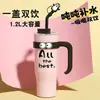 Termo Mac Grande de Gran Capacidad 304 Taza con Popote de Alto Valor de Color para Mujer Tetera de Toneladas Taza de Aislamiento Frío para Hombre