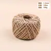 Cuerda de Cáñamo Natural Gruesa Cuerda de Cáñamo DIY Hecha a Mano Cuerda Decorativa Etiqueta Empaque de Regalo Cuerda para Escalada de Gato Venta al por Mayor Cuerda de Amarre