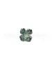 Aleación de Titanio F136 Trébol de Cuatro Hojas Zirconia Degradado Brillante G23 Titanio Arete para Hélice Auricular Stud para Labio Joyería para Piercings Corporales Accesorios