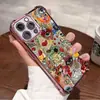 Capa Airbag Antichoque de Quatro Cantos Adequada para Celular Apple 17Pm Iphone15 Sol Retro Abstrato 12 Modelo Feminino