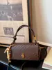 Bolsa Tote Série Cor de Café para Mulheres Bolsa Transversal de Grande Capacidade Design Coreano de Nicho Bolsa Tecida Bolsa de Mão Leve