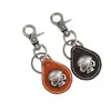 Llavero Popular Retro de Aleación y Cuero con Calavera Europeo y Americano Accesorio Unisex