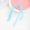 Cuerda tejida a mano de 30 cm nudo diamante nudo espiral cuerda de nailon llavero miu cordón para teléfono móvil adornos para bolso