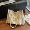 Bolso de Hombro tipo Cadena de Gran Capacidad para Mujer 2025 Nueva Moda Bolso Tote Versátil Bolso de Hombro Suave Retro