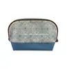 Bolsa de Tocador Acolchada de Algodón RPET Transfronteriza, Bolsa de Almacenamiento de Nailon de Tendencia Nacional, Bolsa tipo Concha con Cremallera de Nailon, Fábrica Personalizada