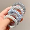 Elástico de Cabelo Fio de Telefone Sem Costura para Mulheres, Corda para Rabo de Cavalo Alto, Elástico de Cabelo, Alta Elasticidade, Elástico Durável, Acessório de Cabelo Versátil