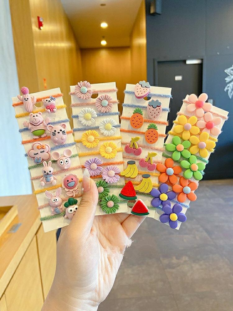 毛绒拇指圈卡通皮筋