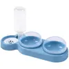 El Juego de Comederos para Mascotas Incluye un Dispensador de Agua Automático y Comederos de Plástico (Material PP), Adecuado para gatos y perros. Los Tazones Cuentan con un Diseño Desmontable Para una Fácil Limpieza.