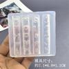 Molde Altamente Transparente para Nail Art Criativo DIY Coleção de Moldes de Silicone Ferramentas para Nail Art Decoração de Nail Art Flor de Gelo Silicone Transparente