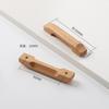 Madera Maciza Estilo Pastoral de Tronco Simple Manija de un Agujero Puerta de Armario Manija de un Agujero Manija de Gabinete de Cajón