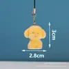 Llavero de Animales de Dibujos Animados de Resina 3D Flocado Lindo Cadena para Teléfono DIY Colgante de Joyería Hecho a Mano Venta al por Mayor
