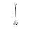 Cuchara de Acero Inoxidable Transfronteriza Creativa de Amor para Remover Café Pequeña Cuchara para Helado Cuchara de Recuerdo de Boda Regalo