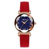 2024 Nuevo Reloj de Pulsera Frosted para Parejas con Forma de Diamante y Cristales en Forma de Lágrima, Reloj de Cuarzo de Moda para Mujer, Reloj de Pulsera de Cuero con Personalidad para Estudiante