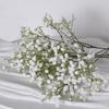 Ramo de flores artificiales de Gypsophila para boda, de goma suave, con tres puntas, de plástico, venta al por mayor