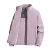 Nueva chaqueta tipo cárdigan extragrande con cuello alto, hecha de forro polar de grafeno para abrigar, una chaqueta recia cortavientos con forro polar para hombre