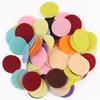 Tecido Têxtil Peça Redonda Flor Headwear Junta de Feltro Inferior Jardim de Infância Educação Infantil DIY Patch Acessórios