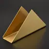 Suporte de Guardanapo Triangular de Aço Inoxidável para Mesa de Jantar Suporte Vertical de Guardanapo Suprimentos para Restaurante Café Hotel