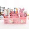 Caja de almacenamiento de escritorio de plástico con forma de corazón para niña, ideal para el hogar, el dormitorio, el dormitorio, el dormitorio de los estudiantes, etc.